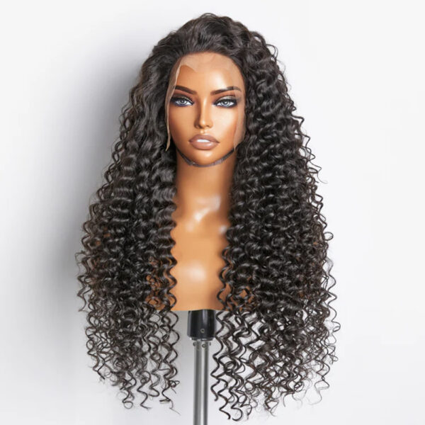 200% Density HD 13x4 Full Frontal Lace Wig Deep Wave Human Hair