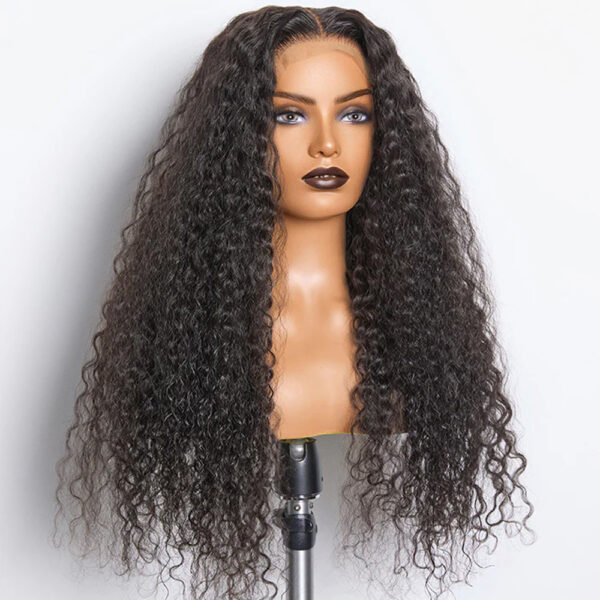 180% Density 5×5 Glueless Lace Closure Wig Water Wave Human Hair