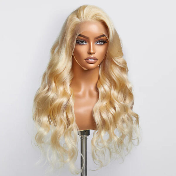 150% Density 13×4 Frontal Lace Closure #613 Blonde Wig Body Wave Human Hair