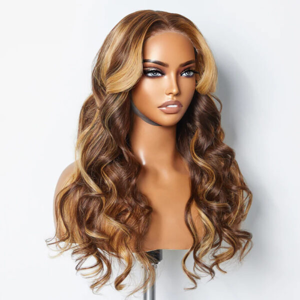 150% Density 24-Inch 5x5 Wear & Go Glueless Lace Closure #4/27 Wig Body Wave Human Hair
