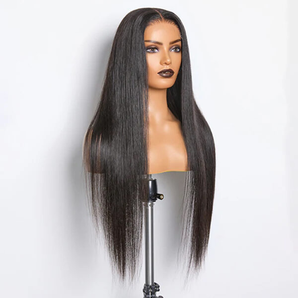 180% Density HD 5x5 Lace Closure Wig Straight Human Hair Upgraded