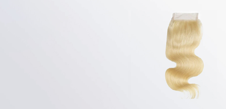 4x4 Free Parted Lace Closure #613 Blonde Body Wave Human Hair