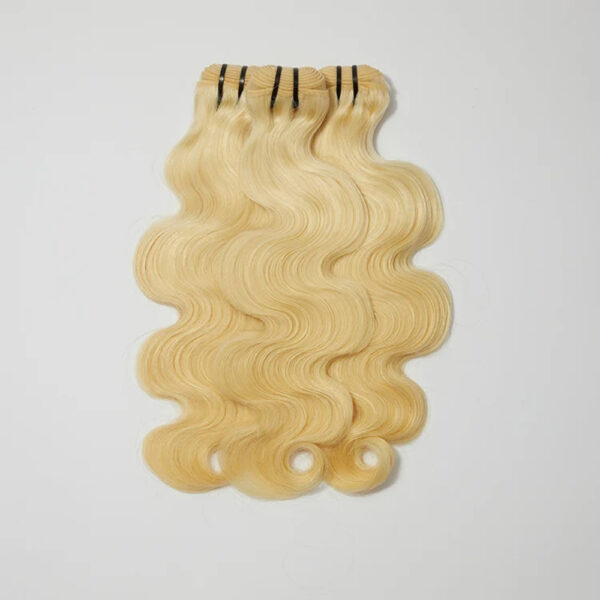 12-30-Inch Body Wave 12A Premium Raw Indian Hair #613 Lightest Blonde Hair Bundles