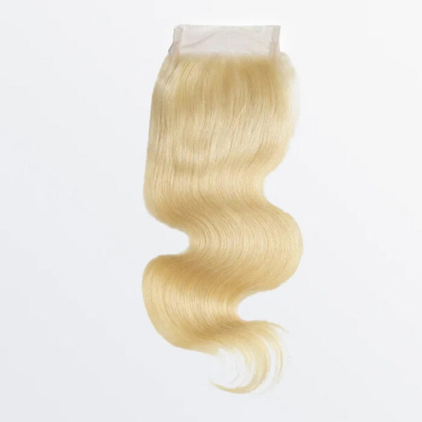 12-20-Inch 4x4 12A Body Wave #613 Free Parted Lace Closure