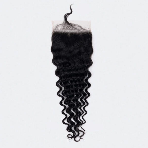 12-20-Inch 4x4 Deep Wave Free Parted Lace Closure