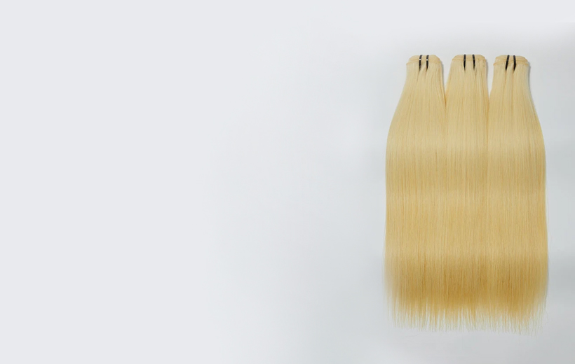 12A Raw 613 Lightest Blonde Straight Bundles