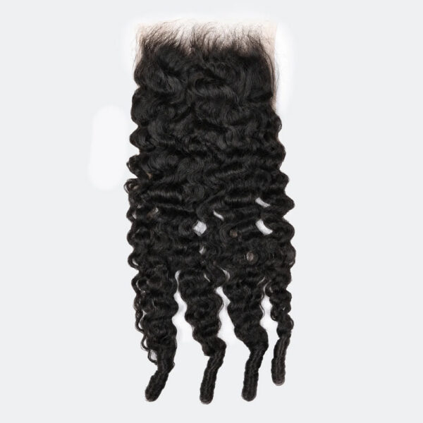 14-20-Inch 5x5 Burmese Curly HD Lace Free Parted Closure