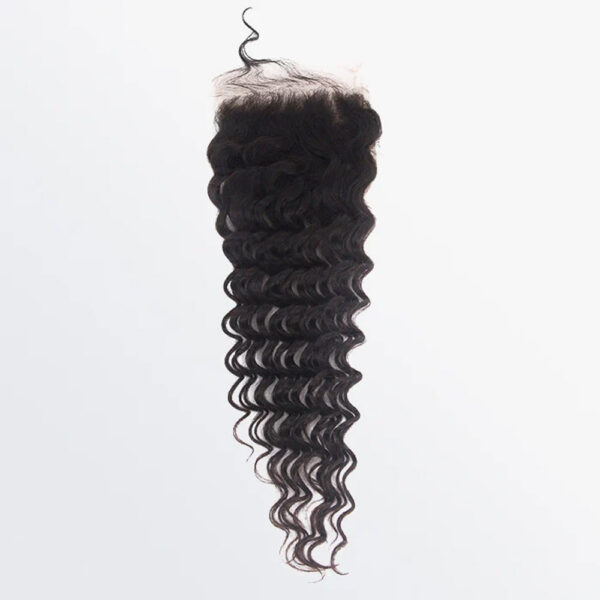 14-20-Inch 5x5 Deep Wave Free Parted Lace Closure