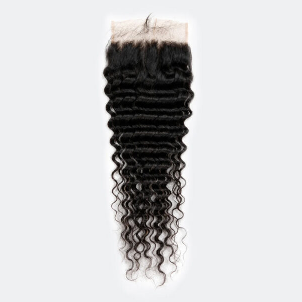14-20-Inch 5x5 Deep Wave HD Lace Free Parted Closure